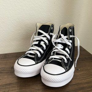 Black High Top Lift Converse